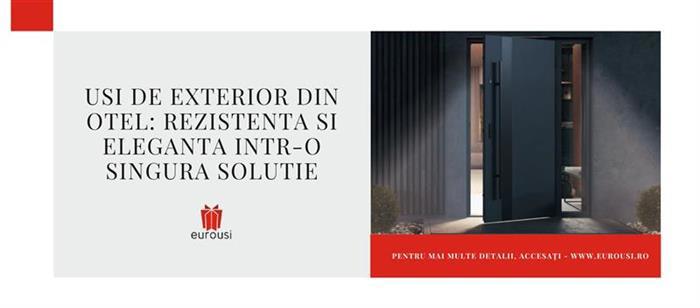 Usi de exterior din otel: Rezistenta si eleganta intr-o singura solutie 